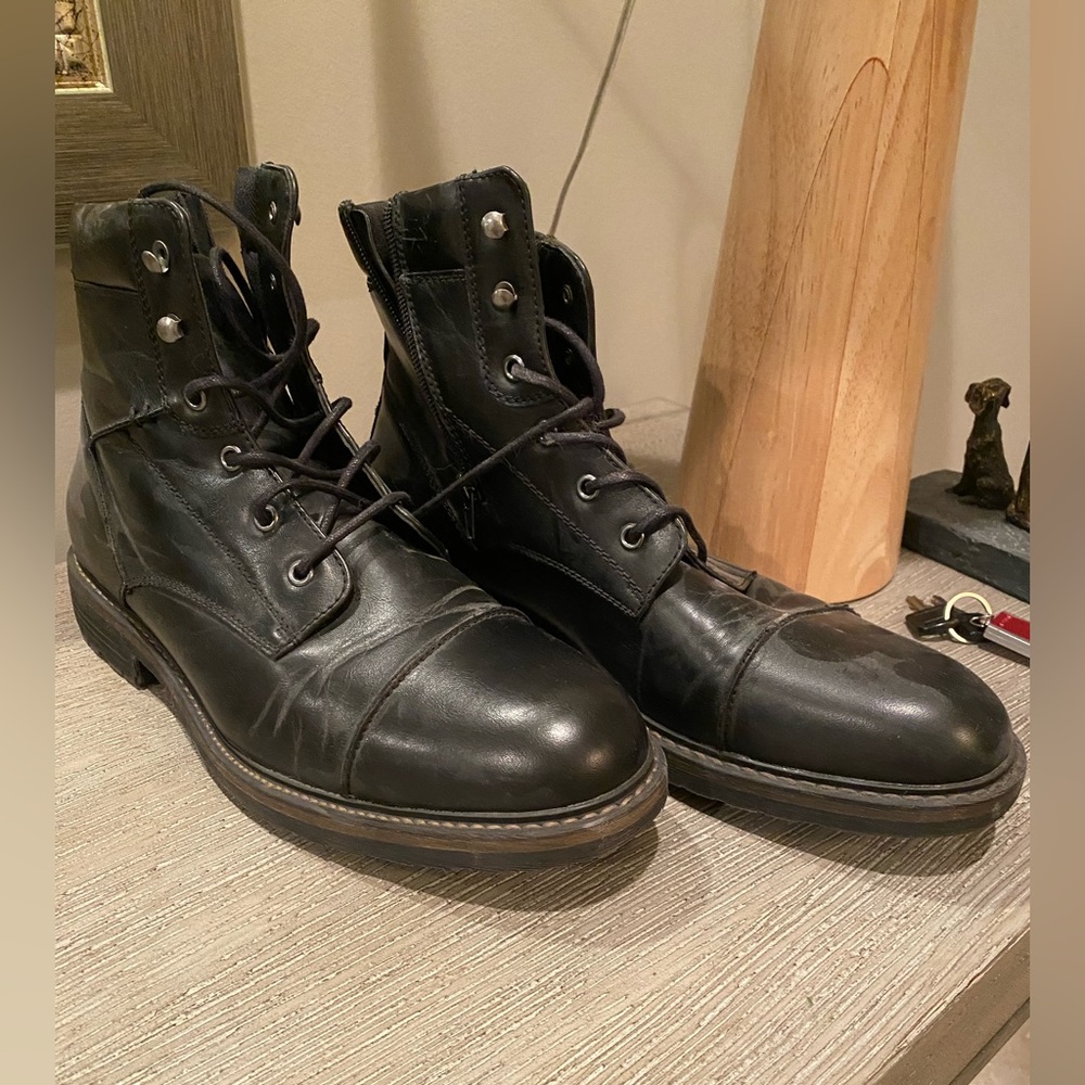 Black Combat Boots - Men